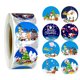 thumbnail image 1 of Vogacara 500 Uds./rollo de bolsas de dulces de Navidad, pegatina de sellado, bolsa de regalo, etiqueta adhesiva, caja de favores, calcomanías Juguetes de construcción A Vogacara FN000102-01, 1 of 6