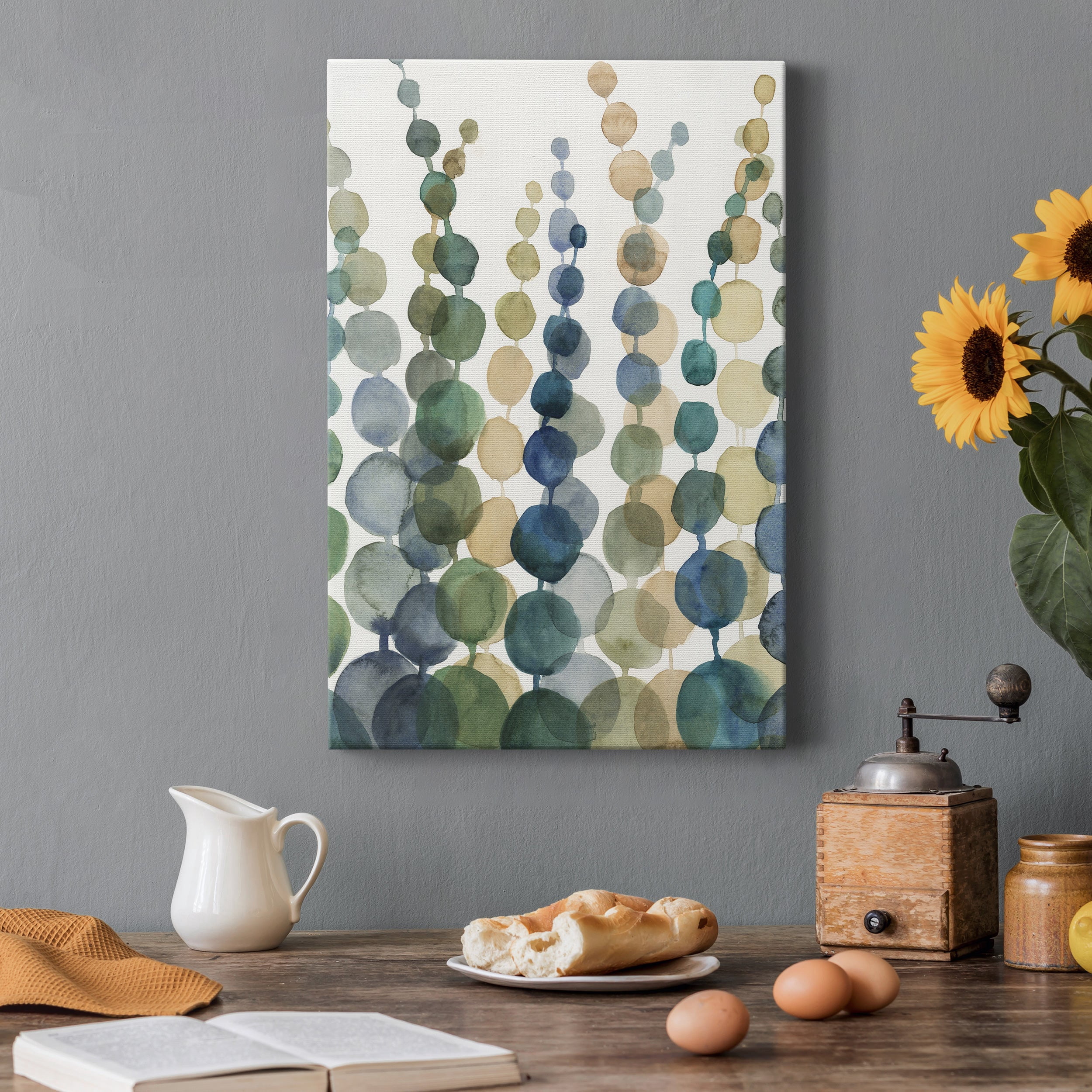 Pompom Botanical I Premium Gallery Wrapped Canvas - Ready to Hang