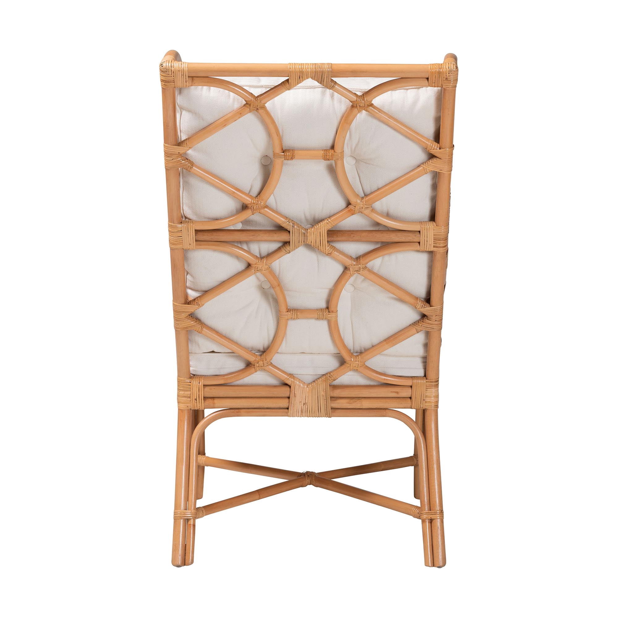 bali & pari Todd Boho Armchair, Natural Rattan