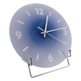thumbnail image 1 of 12 Inch Large Size Wall Clock, Silent Round Quartz Clock, Glass Frameless Clock with Clear Numbers for Easy Viewing, Suitable for Living Room, Bedroom, Kitchen, Office, Classroom,, 1 of 7