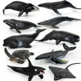 thumbnail image 1 of Juego de figuras de animales marinos de 9 piezas de juguetes realistas de PVC para la vida marina, 1 of 1