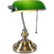 thumbnail image 1 of Lámpara de escritorio de banqueros de vidrio 2024 con accesorio enchufable con interruptor de cadena de tracción (verde), 1 of 5
