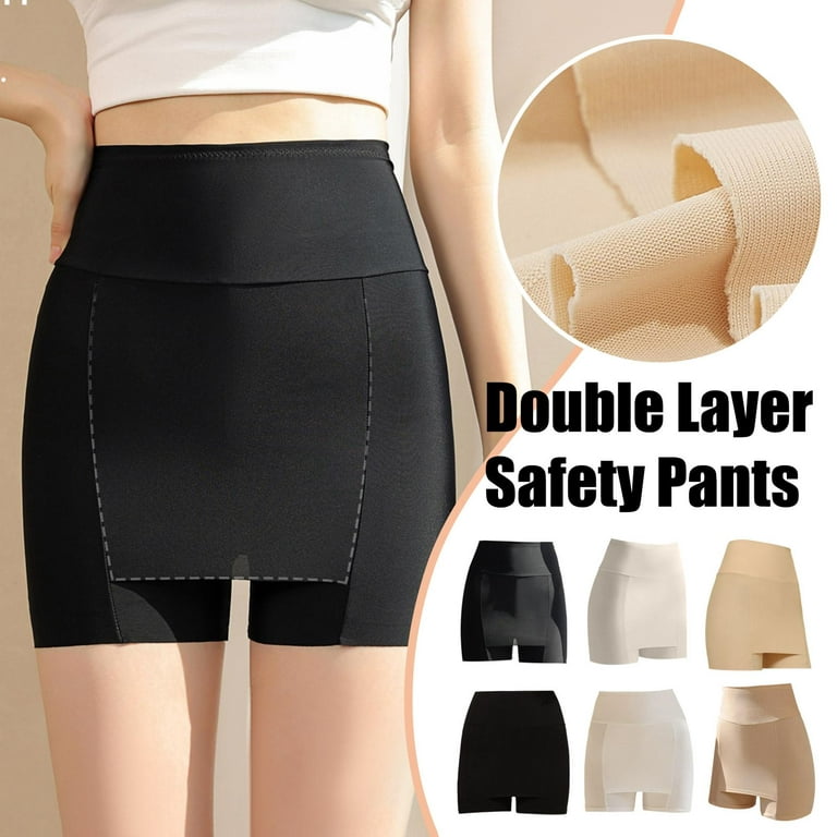 Double-layer Safety Pants High-waisted Anti-glare Women's Summer