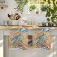 thumbnail image 4 of Sea Turtle Coastal Kitchen Towels Set of 3, Summer Nautical Starfish Coral Brown Anchor Absorbent Dish Towels for Kitchen, Microfiber Hand Towel, Quick Drying Tea Towel for Cleaning Dishcloths, 4 of 7