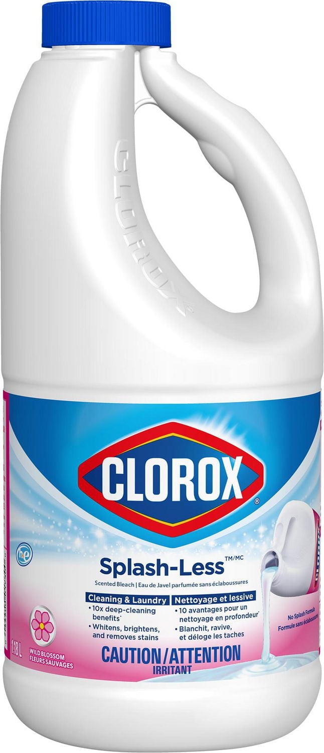 Eau de Javel concentrée Clorox® sans éclaboussures au parfum de fleurs sauvages,