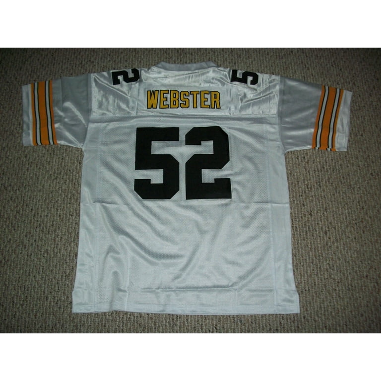 Unsigned Mike Webster Jersey 52 Pittsburgh Custom Stitched White Football No Brands Logos Sizes S 3XLs