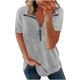 thumbnail image 1 of Blusa con estampado de manga corta y cuello vuelto informal y cómoda a la moda para mujer OAVQHLG3B Store  lin121212, 1 of 3