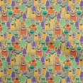 thumbnail image 1 of oneOone Polyester Spandex Yellow Fabric Abstracts Fabric For Sewing Printed Craft Fabric By The Yard 56 Inch Wide, 1 of 5
