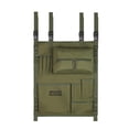 thumbnail image 2 of Vajilla al aire libre Bolsa de almacenamiento Tela Oxford Equipo de camping Cubiertos Bolsa Impermeable Portátil Colgando BBQ Palillos Tenedor Verde shamjiam almacenamiento de vajilla de picnic, 2 of 9
