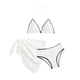 thumbnail image 1 of REDARER Girls' 3-Piece Bikini Swimsuit Set – Beach Vacation Swimsuit with Cover-Up for Hot Spring,Size 9-10 Years, 1 of 5