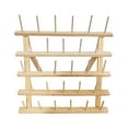 thumbnail image 3 of Sewing Thread Rack Bobbin Wooden Braiding Hair Rack Sewing Thread Organizer for 28 Spool 40cmx39cm, 3 of 9
