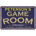 thumbnail image 1 of PETERSON'S Blue Game Room Sign Metal 12 x 18 Matte Finish Metal 112180002357, 1 of 1