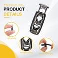 thumbnail image 3 of Uxcell Plastic Spring Cord Locks Double Hole Toggle Stopper for Drawstring Adjustment Black, 3 of 6