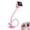 Pink, variant on Whyan Cell Phone Holder Gooseneck Mount Universal Lazy Bracket Flexible Long Arm Clamp Clip 360 Adjustable Flexible Grip Desktop Mobile Phone Stand Purple