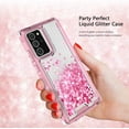 thumbnail image 5 of For Samsung Galaxy Note 20 Case,Clear Liquid Glitter Waterfall Bling Protective Case for Galaxy Note 20 - Pink, 5 of 7