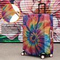 thumbnail image 4 of Colorful Rainbow Tie Dye Spiral Pattern Luggage Cover Fashion Suitcase Cover Baggage Covers Fit 25-28 Inch Luggage (Go Travel), 4 of 5