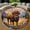 Bison, variant on Circle Area Rug, Sun Washable Non-Slip Floor Carpet, Soft Rug for Living Room Bedroom Decor 24 Inch