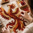 thumbnail image 5 of Phoenix Patchwork DIY Kit, Layered Fabric Wall Art, Beginner-Friendly Sewing Craft for Door & Wall Decor, Creative Gift for Adults, 5 of 6