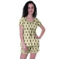 thumbnail image 1 of Moomaya Pyjama en Coton pour Femmes, Ensemble de Nuit 2 Pcs avec Shorts, Ensembles de Pyjama avec Shorts, 1 of 7