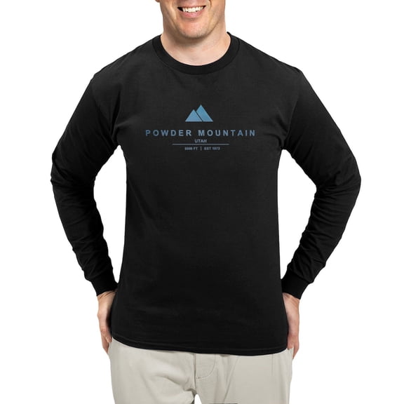 CafePress - Powder Mountain Ski Resort Utah Long Sleeve T Shir - Long Sleeve Dark T-Shirt