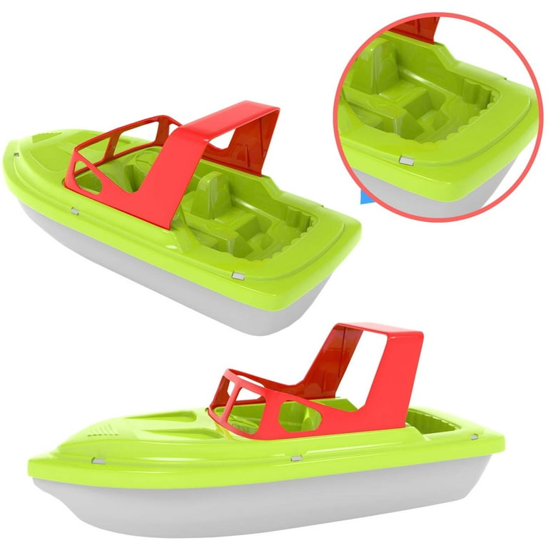 Fun Little Toys Bath Boat Toy, Pool Toy, 3 Pcs Yacht, Speed Boat, Sailing Boat, Aircraft Carrier, Bath Toy Set for Baby Toddlers, Birthday Gift for