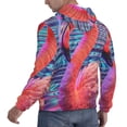 thumbnail image 6 of Honeii Digital Flamingo Vibrant Art Pattern Mens Hoodies Men's Loose Sleeve Sweatshirt,Pullover Hooded Sweatshirt for Men,Essentials Hoodie-4X-Large, 6 of 7