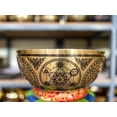 thumbnail image 2 of 21 Inch Large Professional Chakra Hand Hammered Tibetan Meditation Singing Bowl, 2 of 2