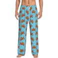 thumbnail image 2 of Goofa Turtle Printed Soft Pajama Pants for Men, Wide Leg Comfy Casual Lounge Yoga Pants-Medium, 2 of 9