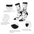 thumbnail image 3 of Bingfone Compression Socks for Women and Men Long Socks for Running Athletic Cycling Nurse- Hand Drawn Snake, 3 of 6