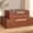 Brown, variant on Decorative Storage Boxes with Lids, 2 Pack, PU Leather Organizer Bins