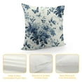 thumbnail image 4 of Creowell  Blue and White Floral Print Throw Pillow Covers Decorative Throw Pillows for Couch Sofa Bed Throw Pillow Cover Cushion Covers Pillowcases for Holiday Decorative,Multi-Size, 4 of 5