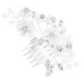 thumbnail image 2 of KAKOWELY bridal hair accessory Rhinestone Hair Comb Bridal Jewelry Bridal Hair Insert Decor Wedding Hair Accessory Floral Hair Comb Rhinestone Design Head Decor, 2 of 5