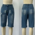 thumbnail image 6 of Yaoyar Mens Jean Shorts Distressed Ripped Denim Shorts Summer Casual Classic Straight Short Jeans, 6 of 9