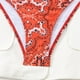 thumbnail image 4 of Traje de Baño de Tres Piezas para las Mujeres de Moda Casual Corbata Sexy Cintura Alta Cristal Beach Bikini Set, Poliéster, 4 of 9