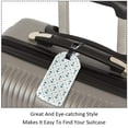 thumbnail image 3 of Square 2Pack PU Leather Anchor Cruise Luggage Tag with Privacy Cover and Name ID Tag for Travel Handbags Backpacks Luggage Tags, 3 of 6