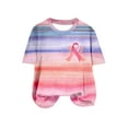 thumbnail image 2 of VKOYWKM Women Breast Cancer Awareness Shirts Pink Ribbon Breast Cancer T-Shirt Inspirational Breast Cancer Graphic Tees Casual Crew Neck Short Sleeve Fight Cancer Tops, 2 of 5