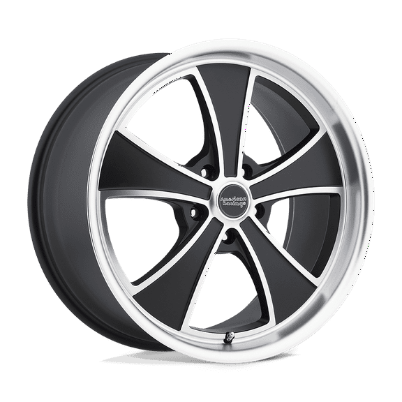 American Racing Vintage Vn807 Mach 5 17X8 5X115 38Et 83.06Cb Satin Black Machined Wheel