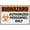 Warning Sign 4, variant on Caution Rf Hazard Sign 8"x12", Aluminum Tin Warning Signs for Home Outdoor Garden, Durable Hazard Sign for Electronic Area