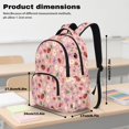 thumbnail image 6 of KUIFORTI Flower Ladybug School Bag and Lunch Bag Set of 4 Fashion Girls Backpack with Pencil Case Water Bottle Sleeve for Teens Elementary Middle School Daily Use, 6 of 7