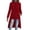 Red, variant on Women's Long Zip Up Hoodie High Low Hem Asymmetrical Sweatshirt Jacket with Pockets