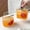 A001- Clear (Style A), variant on Iced Coffee with Straw, Clear Glass, 26 Oz, 4X3 In, Reusable, Glass Travel Cup, Aesthetic Glass Cup, Tote Handle, 1 Pc Cup, 1 Pc Straw