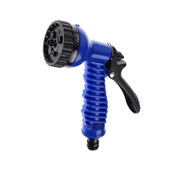 Pistola rociadora de agua multifuncional ABS, práctico cabezal de pistola de agua para lavado de autos doméstico, pistola de agua de 7 funciones de riego de flores, azul oso de fresa Electrónica