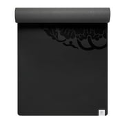 Gaiam Sol Dry-Grip Yoga Mat, Black, 5mm (Longer/Wider)