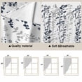 thumbnail image 5 of Dark Blue Grey Botanical Swag Valances for Windows 2 Pack, Kitchen Window Curtains 36 Inch Length, Spring Floral Summer Farmhouse Privacy Swag Curtains for Living Room/Bathroom 36"x36", 5 of 8