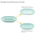 thumbnail image 3 of QiShi 4Pcs Soap Dish for Shower Soap Box, Soap Saver Case Holder with Drain for Bathroom Counter, Shower, Kitchen, Keep Soap Dry and Clean, GREEN, 3 of 8