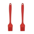 thumbnail image 7 of Uxcell Silicone Grill Basting Brushes Oil Butter Marinades Heat Resistant for Baking Cooking Barbecue Red 2pcs, 7 of 7