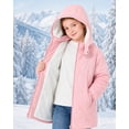 thumbnail image 4 of Lanbubble Girls Winter Coat Fleece Lined Hooded Puffer Jacket Outerwear with Pockets Sizes 5-12 Years, 4 of 9