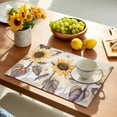 thumbnail image 5 of Placemats Set of 4, Sunflower Place Mats Butterfly Flower Vintage Tablemats Washable Placemat Table Decoration for Kitchen Table Dinner Party Home Decor Indoor Outdoor 13x19 Inch, 5 of 9