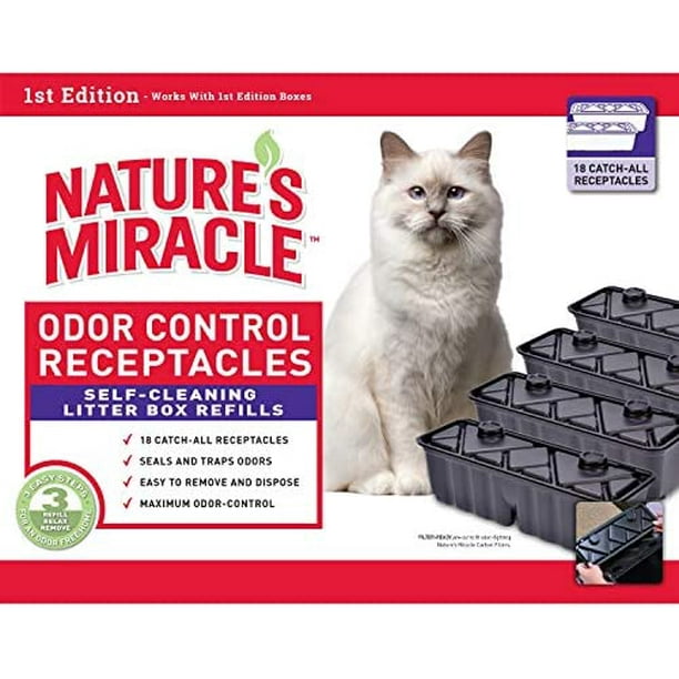 Nature’s Miracle Odor Control Receptacles 18 Count, Refills for Self