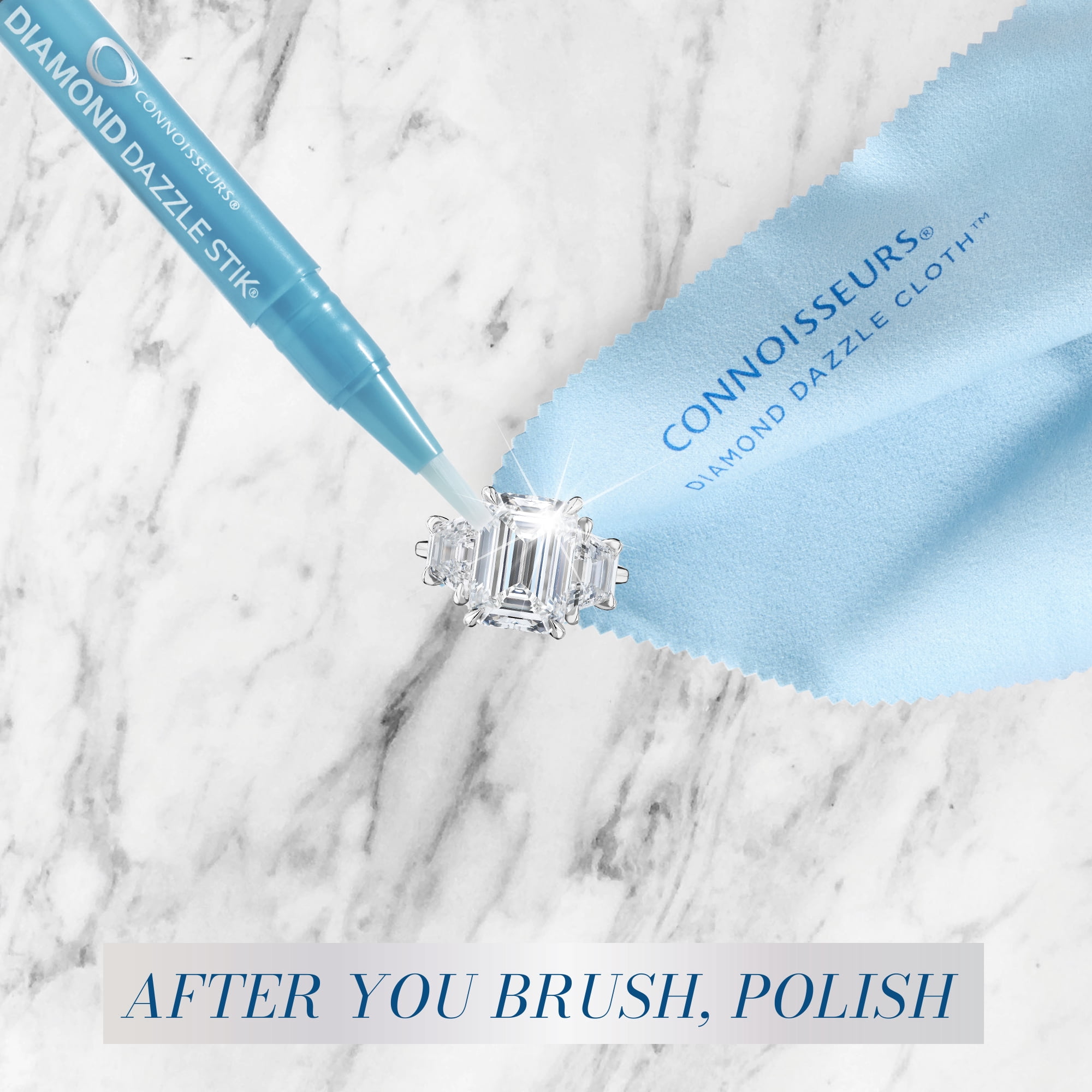 Connoisseurs Dream Team Diamond Cleaning Kit with Dazzle Stik and Jewelry Cloth